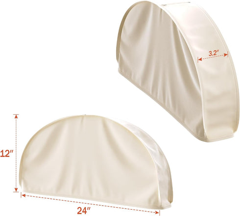Univivi 12 Inch Shoulder Covers for Clothes (Set of 4) Breathable Shoulder Garment Dust Cover Closet Suit Protects for Suit, Coats, Jackets - Apricot by Univivi
