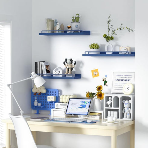 Set 3 RYOFOBETTO Floating Shelves, Bathroom Decor Shelves Over Toilet, Farmhouse Wall Shelves for Living Room, Bedroom