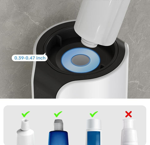 3-Level 2 Smart Automatic Electric Toothpaste Dispenser for Kids - Wall Mounted Bathroom Squeezer with Adjustment