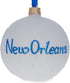 New Orleans, Louisiana Glass Ball Christmas Ornament, 3.25 Inches