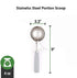 4 Oz Portion Scoop Ice Cream Disher with Trigger Release, Stainless Steel Cookie Scoop for Portion Control