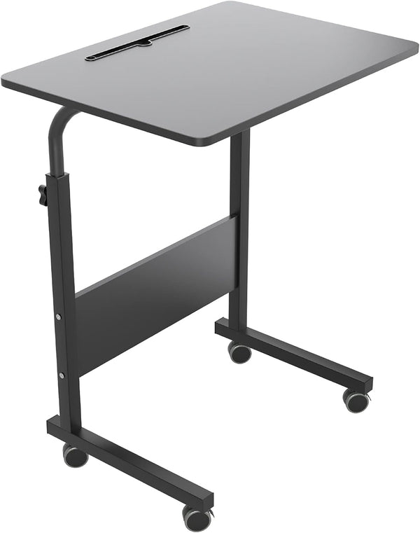 SogesHome 23.6'' Portable Computer Desk, Adjustable Standing Desk with Tablet Slot, Black