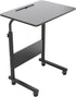 SogesHome 23.6'' Portable Computer Desk, Adjustable Standing Desk with Tablet Slot, Black