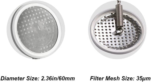 Reusable Coffee Filter for Hario Yama Siphon Coffee Maker & Similar Models, Permanent Stainless Steel & Silicon Rubber