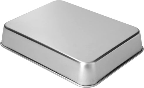 Roasting Pan with Racks, Stainless Steel Broiler Pan and Grill Rectangular Roaster for Cooking