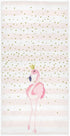 Naanle Beautiful Flamingo with Crown, Soft Highly Absorbent Guest Hand Towels, 16 x 30 Inches