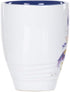 Iris Watercolor Purple On White - 16 Ounce Glossy Stoneware Mug with Handle