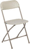 Flash Furniture Hercules Series Plastic Folding Chair - Beige - 2 Pack
