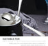 4pcs Hanging Coffee Spoons, Bending Handle Stainless Steel Jam Spoons for Tea, Coffee, Dessert