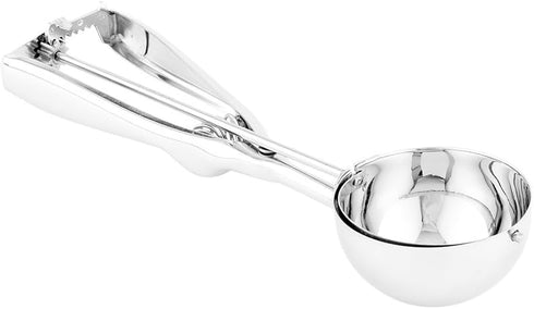 Restaurantware Met Lux 3 Ounce Gelato Scoop - Ambidextrous Ice Cream Scoop with Built-In Blade, Stainless Steel