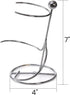 4 Packs Countertop Wine Rack, Silver Metal Small Wine Holder, Floating Wine Bottle Holder for Wine Bottle Storage, Cabinet, Pantry, Unique Tabletop Wine Rack as Gifts for Wine Lovers