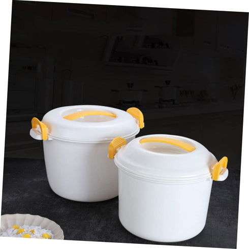 Rice Cooker Microwave Pasta Pot, Office Lunch Container, Bento Rice Microwave Egg Cooker, Plastic Simple