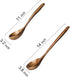 2 Pcs Wooden Spoon Ladle for Cooking, Non Toxic Kitchen Tools, 14 inch Long & 11 inch Large Deep Ladle Set