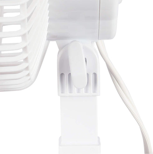 Hurricane Classic 6 Inch Clip Fan - 2 Speed Portable Mini Desk Fan with Adjustable Tilt for Home and Travel