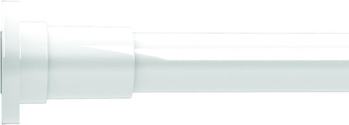 Croydex AD100122AZ Stick 'N' Lock+ White Adhesive or Screw Fix Shower Curtain Rod, 27.55-48 inches