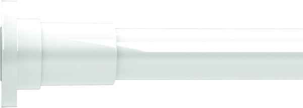 Croydex AD100122AZ Stick 'N' Lock+ White Adhesive or Screw Fix Shower Curtain Rod, 27.55-48 inches