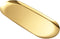 luvtree Golden Oval Stainless Steel Tray (L11.8 in x W 4.8 in) Mini