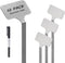 Stainless Steel Plant Labels,Metal Waterproof Plant Markers, Height 12.75 in, Label Area