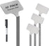Stainless Steel Plant Labels,Metal Waterproof Plant Markers, Height 12.75 in, Label Area