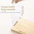 ELEpure 2 15.55" 3.78" 10.8" Clear Acrylic Display Shelf Case for Mini Funko Pop, Wooden Display Stand for POP MART