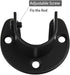 Zip Seven 1-5/16 Shower Closet Rod Holder Set, U Shaped Hanging Rod Flange Socket Heavy Duty Curtain Pole Bracket