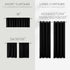 KOUFALL Blackout Valance Curtains for Kitchen Bathroom, 18 Inch Length, Black Valances for Windows
