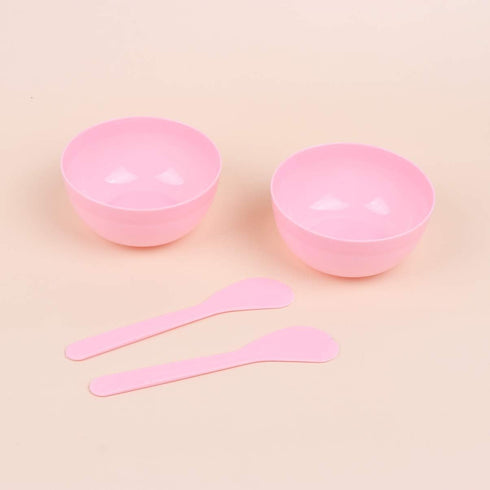10 Sets Pink Slime Mixing Tool Bowls, Plastic Glue Mixer for Makeup Crafts, Crystal Mud Mixing Bowls