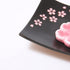 Japanese Handmade Ceramic Cherry Blossom Incense Stick Holder, Unique Ash Catcher Tray, Decorative Gift, Square Pink