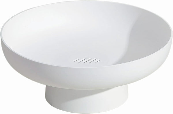 Fruit Bowl Basket for Kitchen Countertop, Stand Organization Decor Centerpiece for Kitchen or Dining Room Tables - White