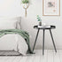 SYQ Round Metal Side Table Small End Table for Indoor Outdoor, Mid Century Modern Decor, Simple Circle Accent Table