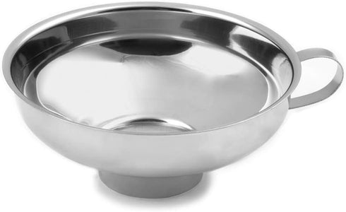 Farm to Table Stainless Steel Wide Mouth Canning Funnel, 5.75-Inch Metallic