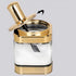 Glass Condiment Spice Jars, 2PC Container with Lids and Spoons, Best Spice Jar Set for Home Kitchen