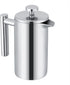 Acouto 350ml Double Wall Stainless Steel Coffee Maker, French Press Tea Pot with Filter