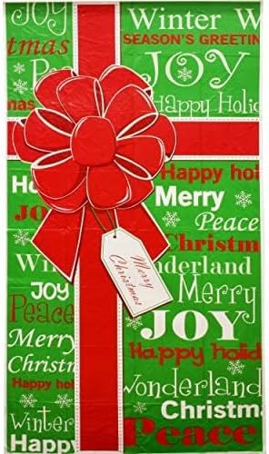 4 Pack Christmas Bathroom and Front Door Holiday Decorations and Covers for Festive Decor