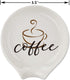 Coffee Spoon Rest - Engraved Cute Counter Spoon Holder for Farmhouse Home Bar, Gift for Coffee Lovers