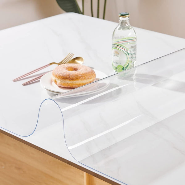 Clear Table Cover Protector 14 x 72 Inch, 1.5mm Thick Plastic Desk