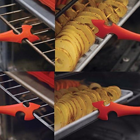 Norpro 1229 Silicone Oven Rack Push/Pull - Red (2)