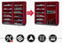 Acedas 36-Pairs Portable Shoe Rack Double Row Shoe Storage Organizer Cabinet Tower with Dustproof Cover (Wine Red)