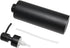 Soap Dispenser - Matte Black with Funnel and Non-Slip Coaster, 304 Stainless Steel Pump for Bathroom and Kitchen (12oz)