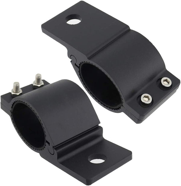 Tube Clamp 2Pcs, Universal Bull Bar Mounts Bracket Kit for Car Crash Bar Guard