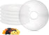 ZOOFOX 6 Pack Round Plastic Fruit Roll Sheets, Reusable Dehydrator Mats with Edges for Fruit Leather, Meat, BPA-Free