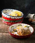 Ceramic Pie Pan, 10 Inch Round Bakeware for Oven (Butterfly Design)