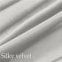 lalaLOOM Velvet Throw Pillow Covers, Set of 2 - 18x18 Decorative Square Pillows, Soft Accent Cases, Light Gray