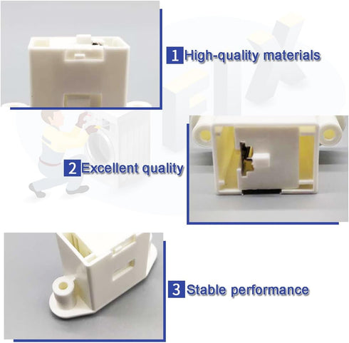 137006200 Washer Pedestal Drawer Latch for Electrolux, Washer Door Part Replaces PS2349356 AP4368805 Frigidaire EPWD15IW2 EPWD15IW3 EPWD15T0 EPWD157SIW0 EPWD157STT0 EPWD15IW1 EPWD15KG1 EPWD15MB1
