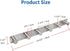 Wall Mounted Coat Rack with Stainless Steel Metal Hooks, Adhesive & Screw-in, 6 Round Hangers for Hanging Towels Clothes