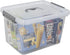 Jekiyo Clear Plastic Storage Bin – 12 Quart Latching Box with Lid, 1 Pack