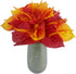 20Pcs Artificial Anthurium Flowers, Real Touch Fake Flower for Home Decor Floral Arrangements Bouquets (Red, Sunset Red)
