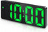 AMIR Alarm Clock, LED Desktop Clock with Temperature Display, Adjustable Brightness for Home (Plug Not Included)
