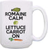 ThisWear Chef Gifts for Women, Romain Calm Lettuce Carrot On Cooking Gifts, 15oz Ceramic Coffee Mug with Handle