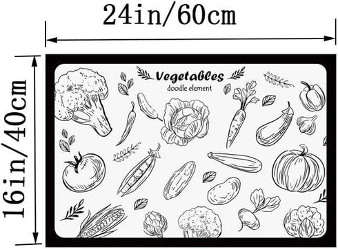Dish Drying Mat Coffee Mat - for Kitchen Counter Absorbent Drying Mat Non-slip Easy clean Dish Mat Kitchen Drying Mat Accessories Match with Coffee Maker Machine (Gray Marble, 16*24)